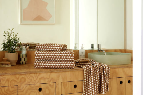 6+6 Organic Mosaic Bath Bundle - Ochre and Clay - Image 2
