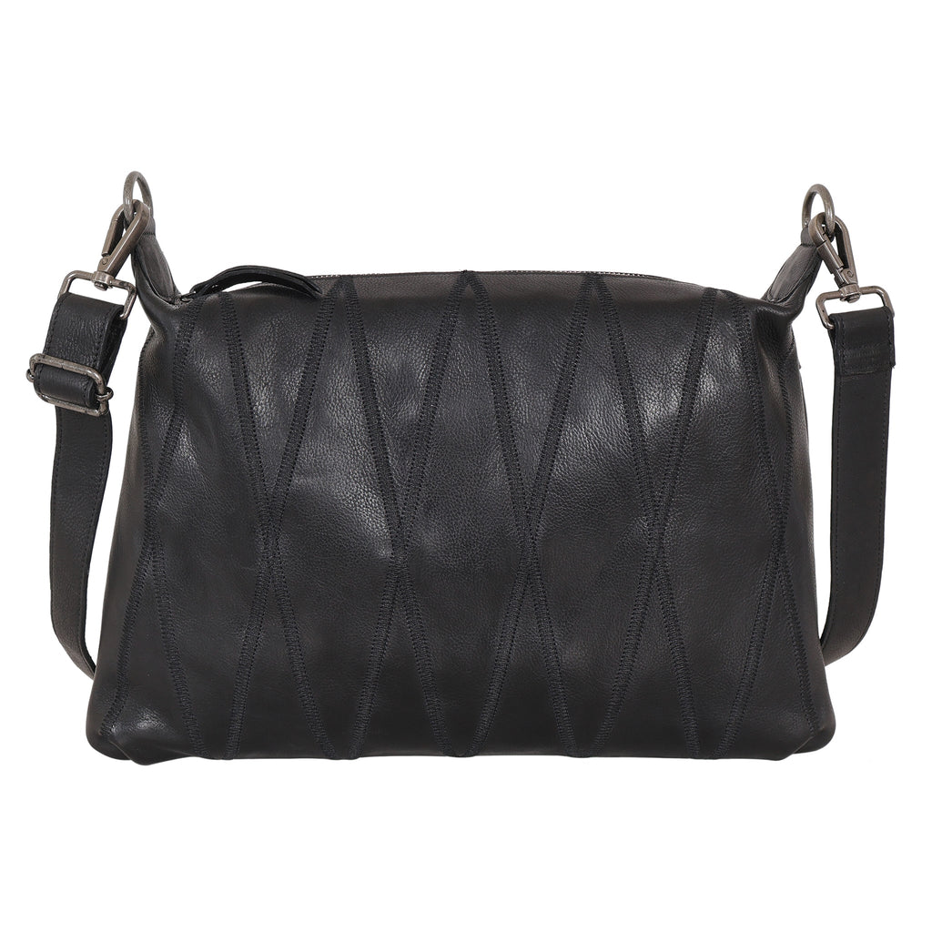 Avery Diamond Leather Crossbody Bag