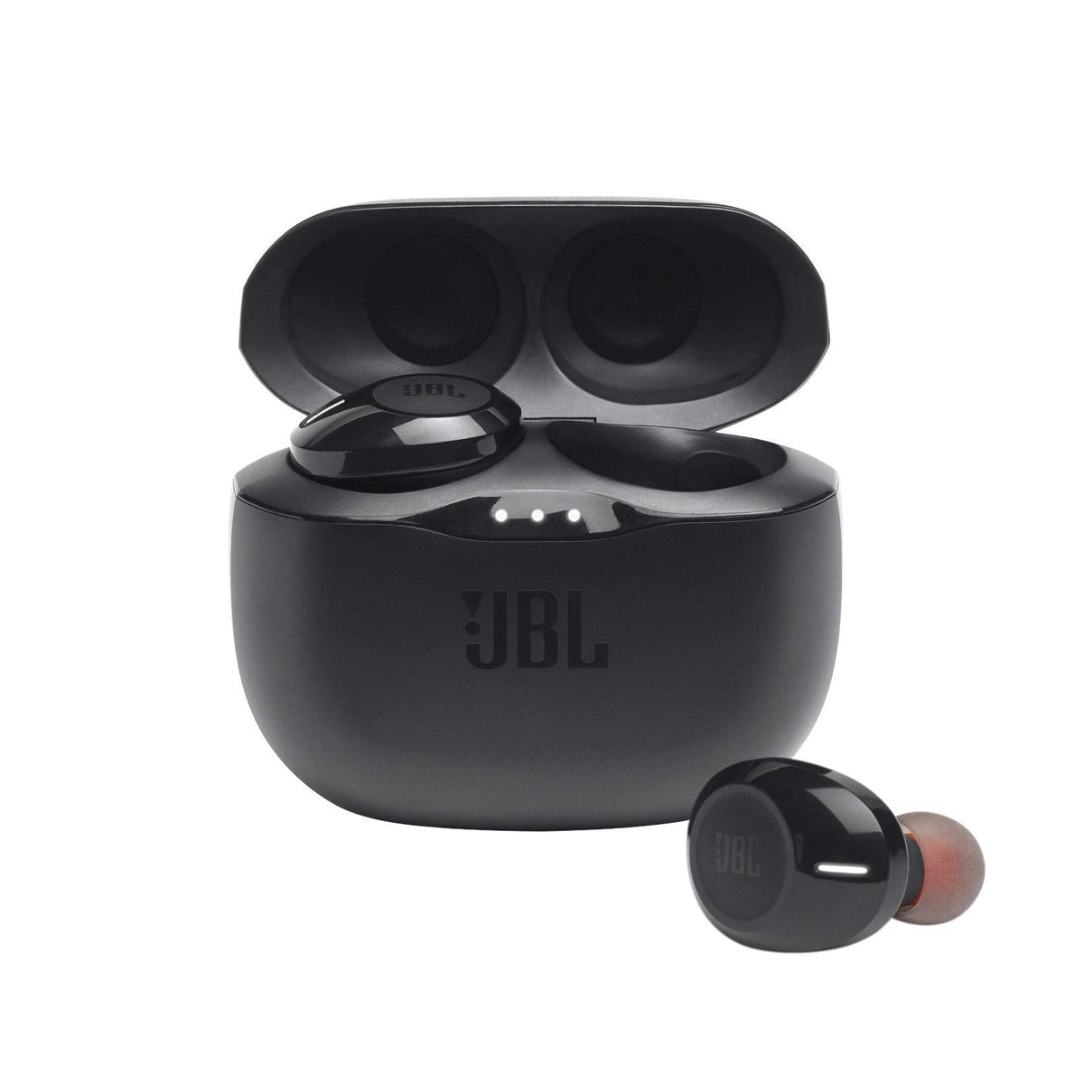 JBL - True Wireless In-ear Headphones - Black - JBLT125TWSBLKAM - Image 2
