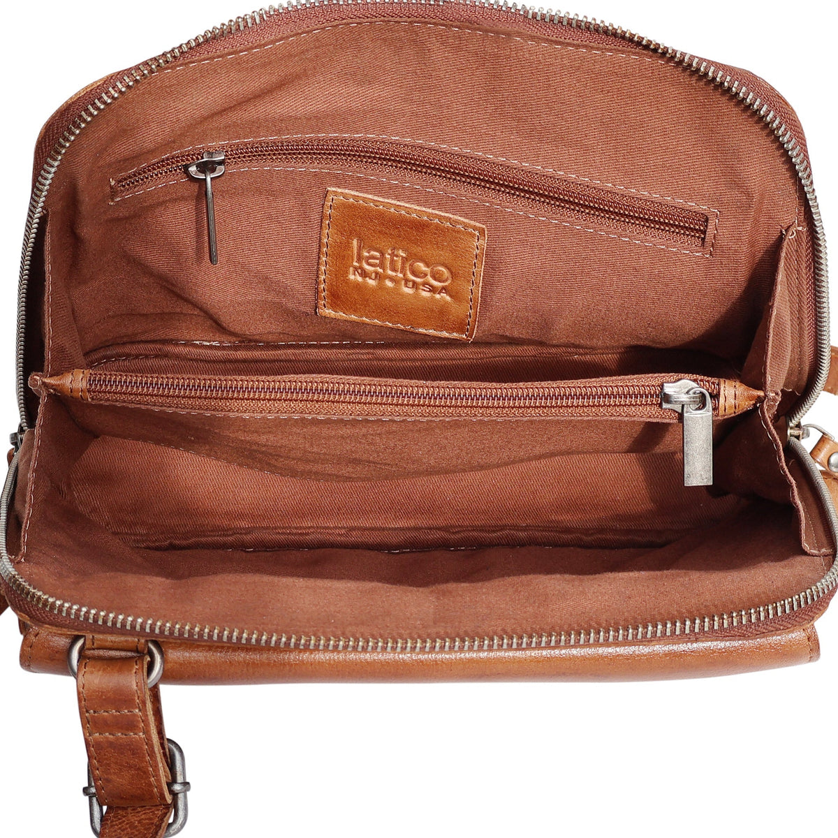 Luna Leather Crossbody Bag - Image 9
