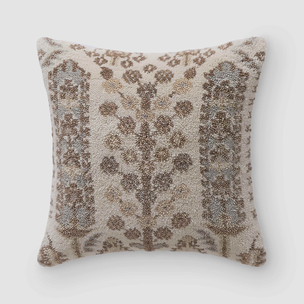 Emilia Hand-Knotted Pillow - Slate