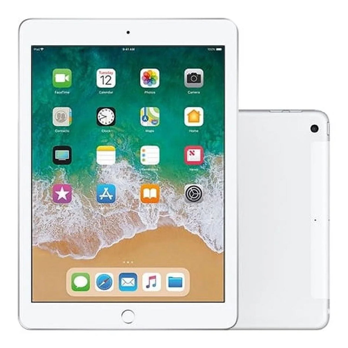 Apple iPad 9.7"(6th Gen, 2018) Wi‑Fi + Cellular – 32 GB – Silver – MR6P2LL/A - Image 2