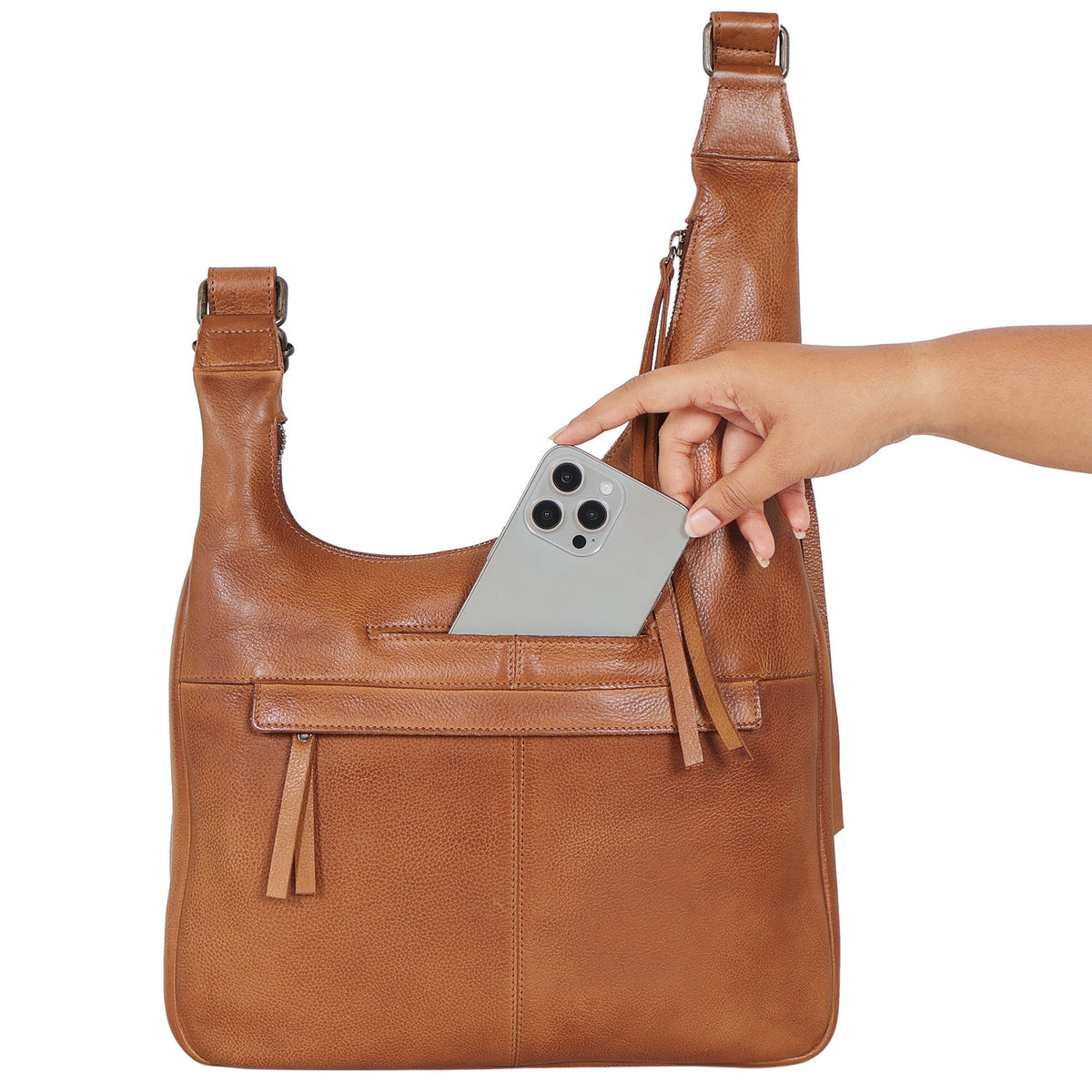 Alta Leather Crossbody Bag - Image 4