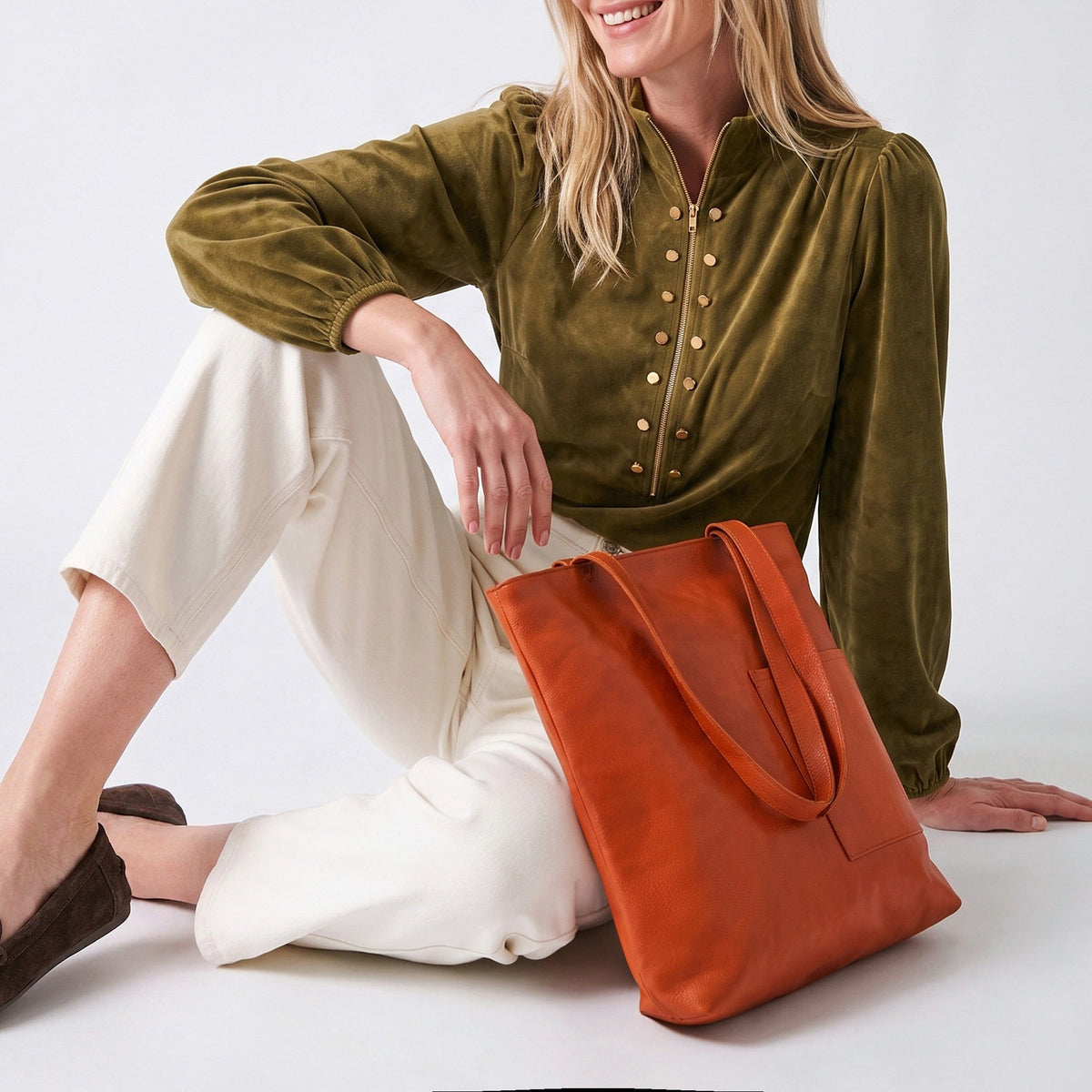 Leon Leather Tote Bag - Image 36