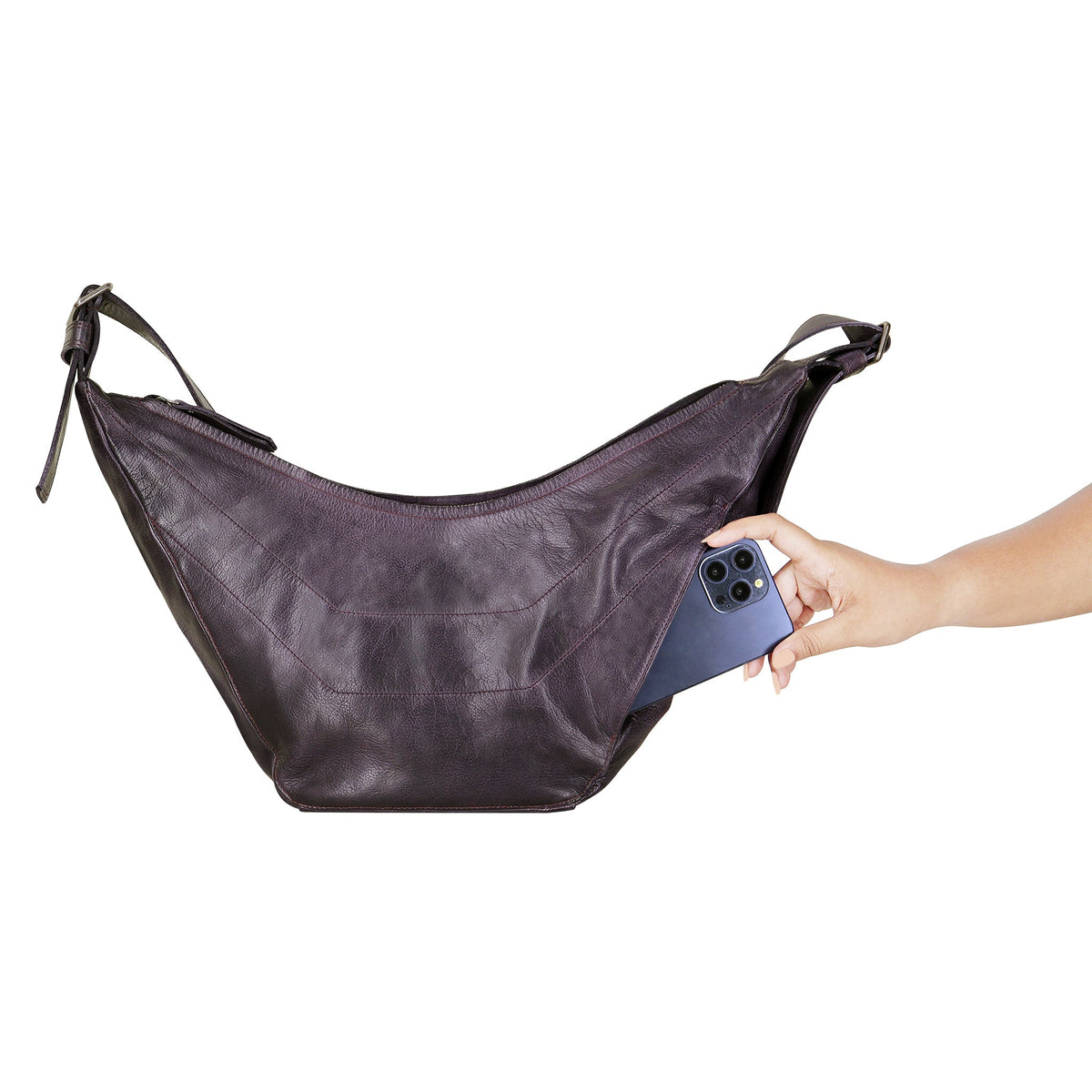 Boone Leather Sling Bag - Image 11