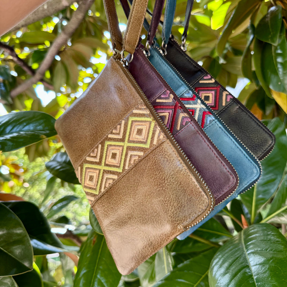 Diamond Leather Wristlet - Image 9