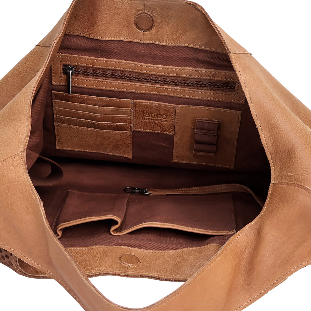 Lindsey Laser Leather Tote Bag - Image 4