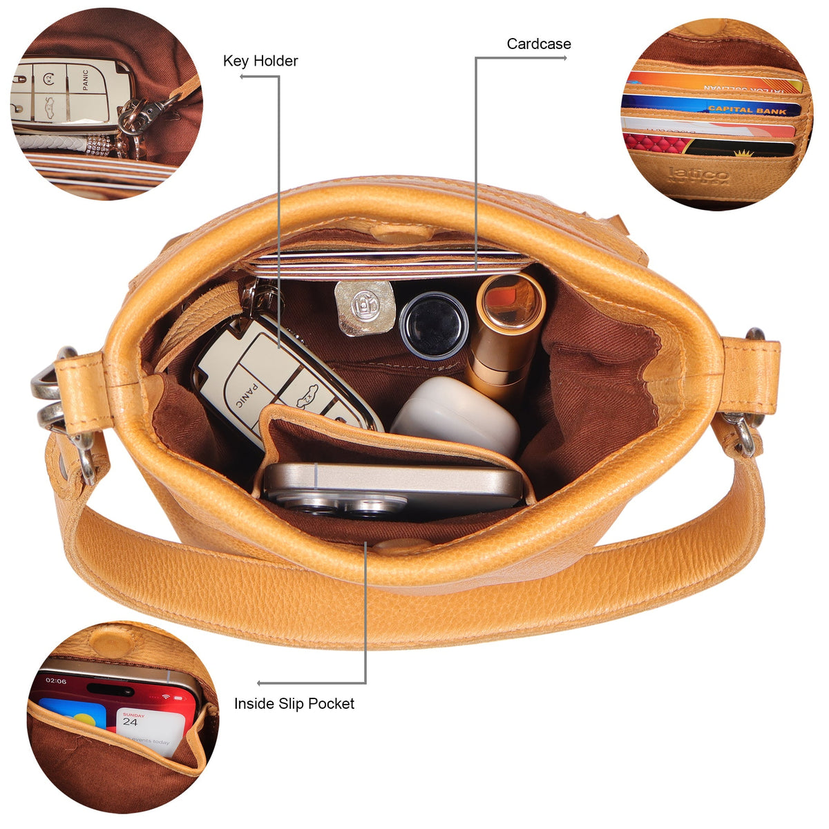 Fran Leather Crossbody - Image 15