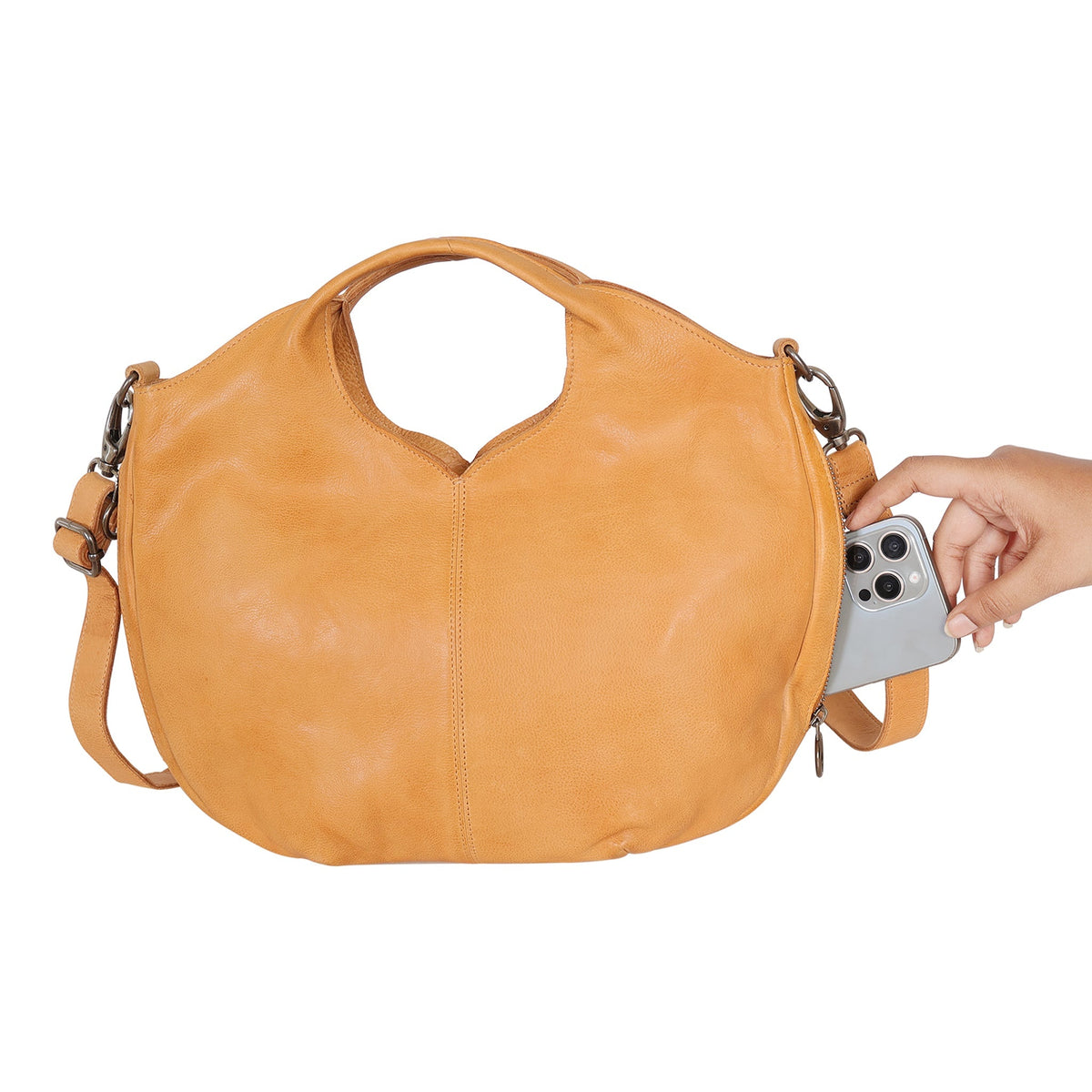 Darby Leather Crossbody Bag - Image 8