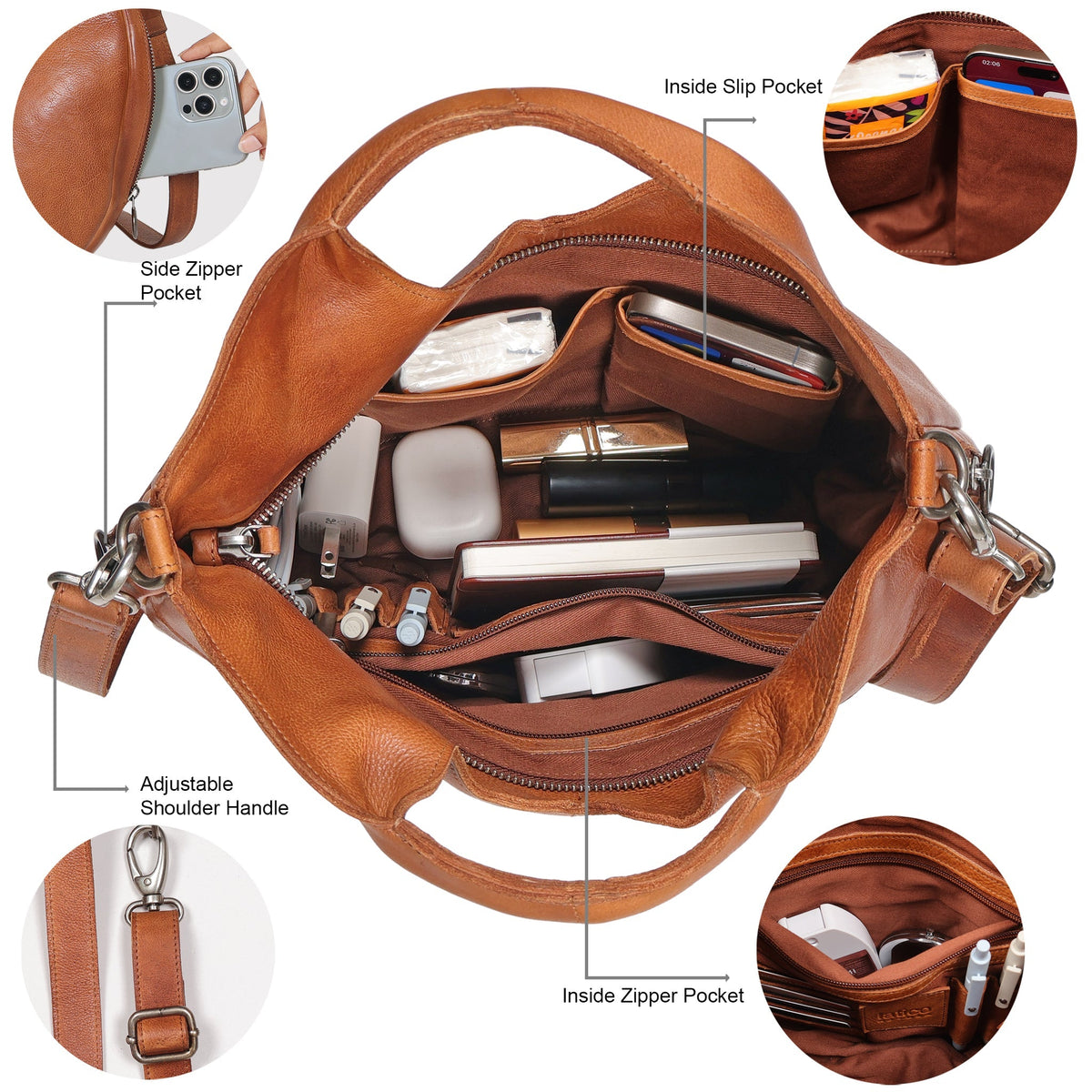 Darby Leather Crossbody Bag - Image 22