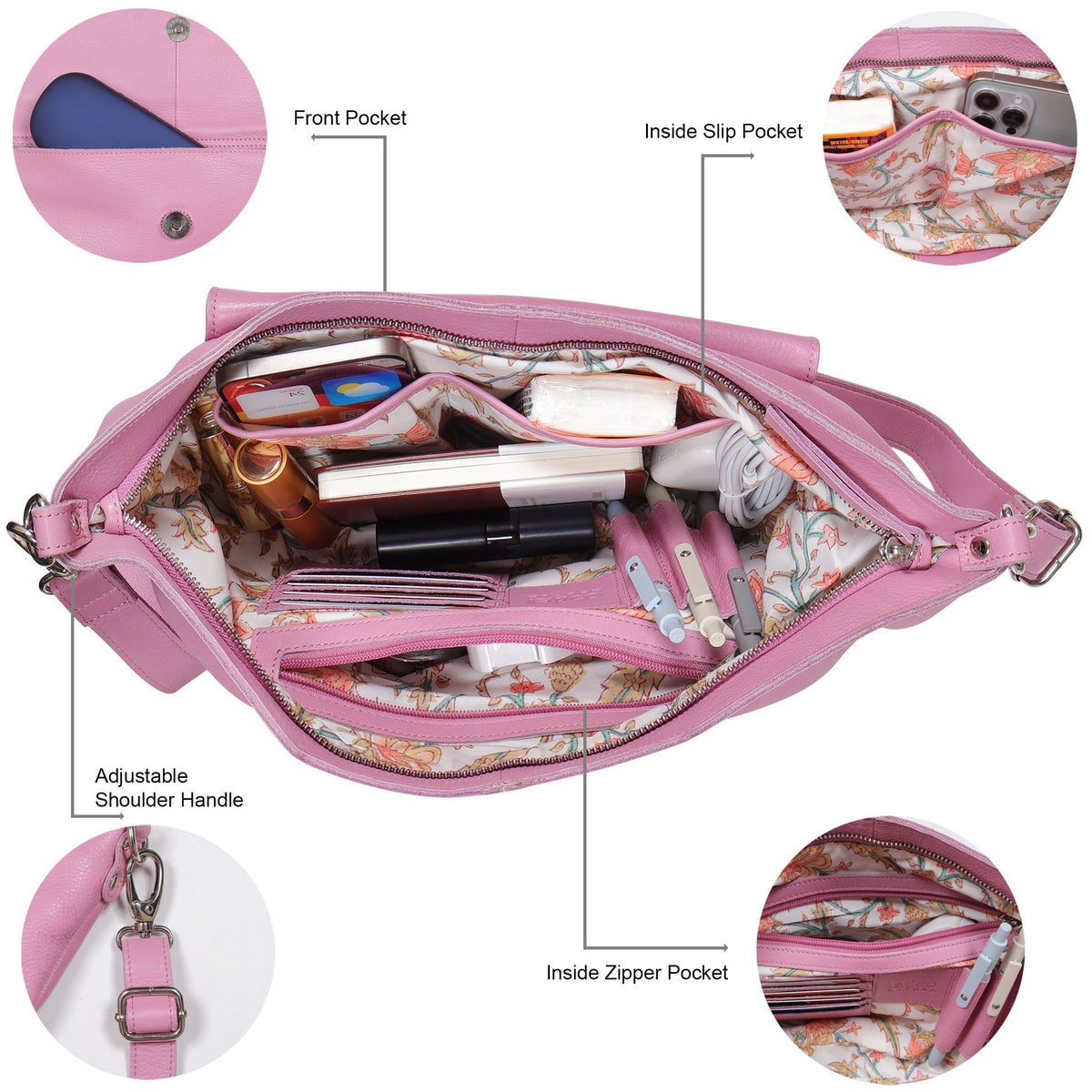 Coco Leather Sling Bag - Image 21