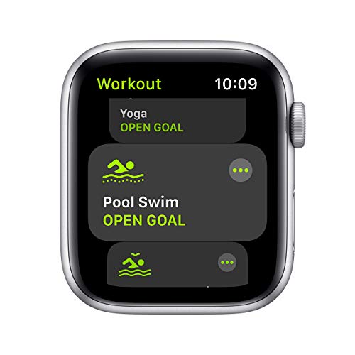 Apple Watch SE (GPS) 44mm Silver Aluminum Case with White Sport Band - MYDQ2LL/A - Image 3