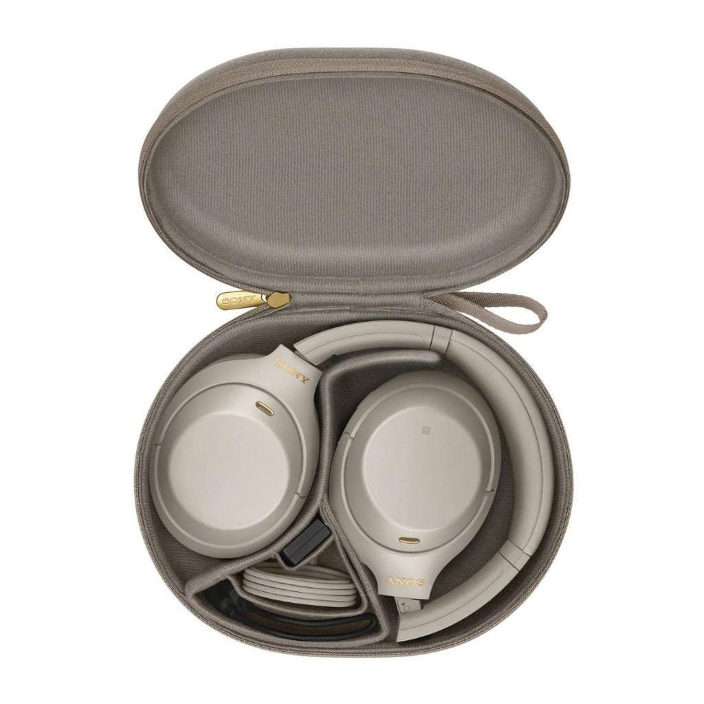 Sony - WH1000XM4 Wireless Noise-Cancelling Over-the-Ear Headphones - Silver - Image 3