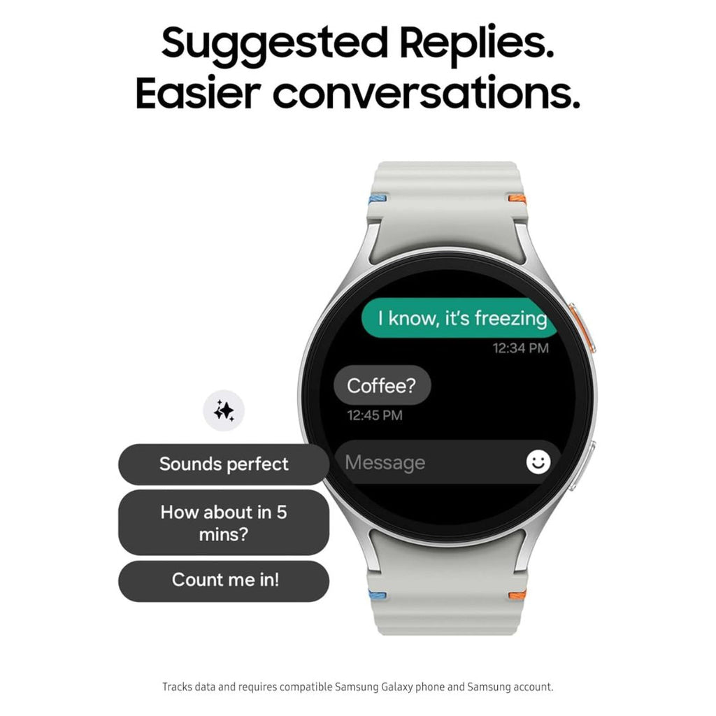 Samsung Galaxy Watch7 Aluminum Smartwatch 44mm LTE – Silver with Cream Band – SM-L315UZSAXAA - Image 5
