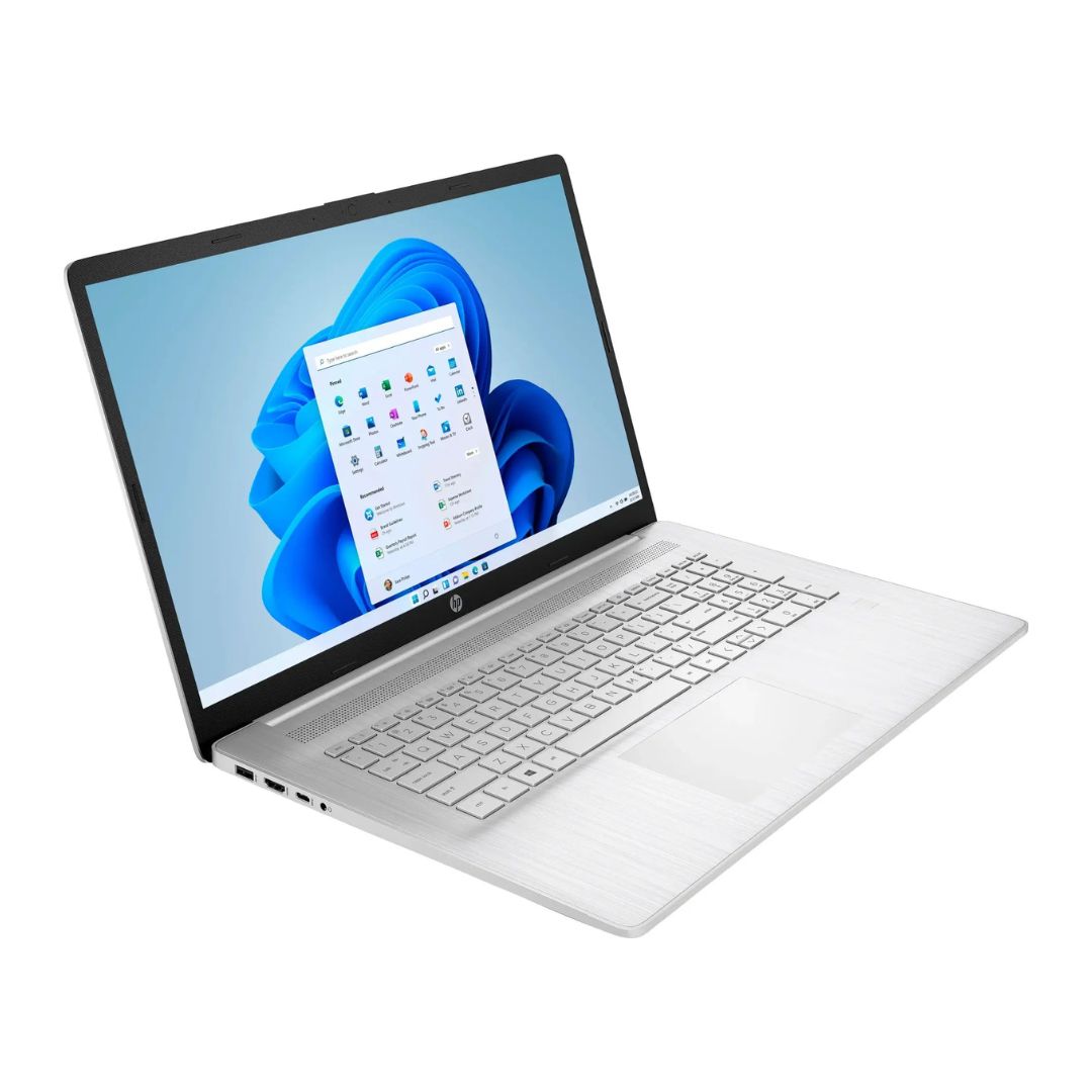 HP – 17.3" Laptop – AMD Ryzen 5 5500U – 8GB RAM – 256GB SSD – Natural Silver – 17-cp0013dx - Image 3