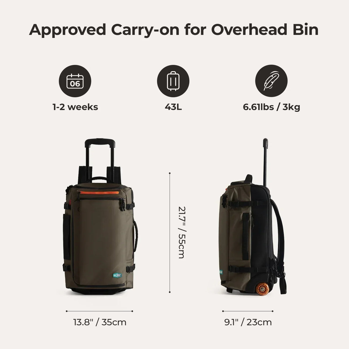 Blast 43L Roller Backpack - Image 27
