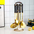 Premium Anti-Scald Kitchen Set - Black 7pcs set