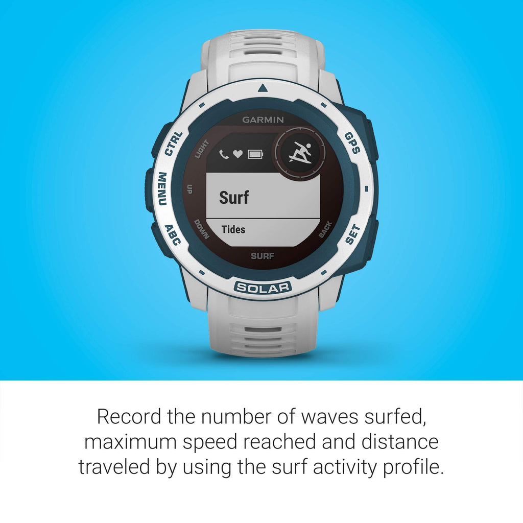 Garmin Instinct Solar Surf Edition GPS Smartwatch (Cloudbreak) - 010-02293-18 - Image 3