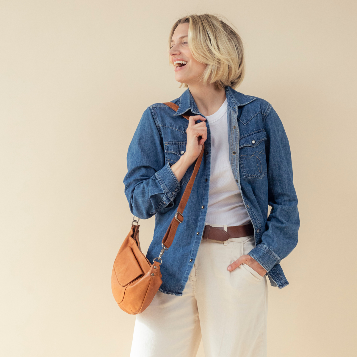 Coco Leather Sling Bag - Image 12