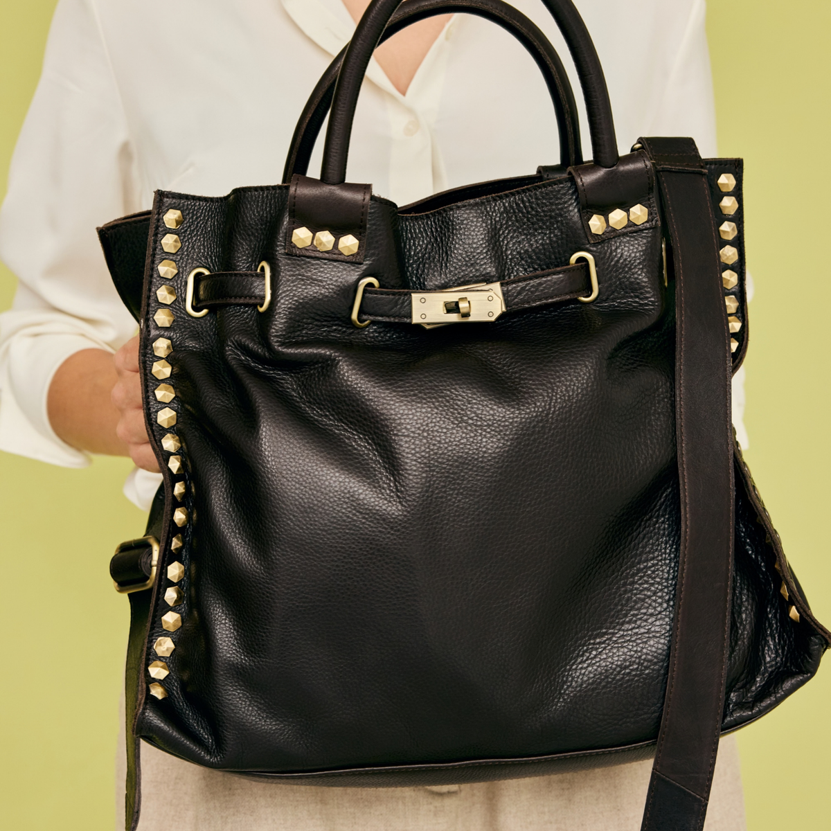 Mare Milled Leather Crossbody Bag - Image 5