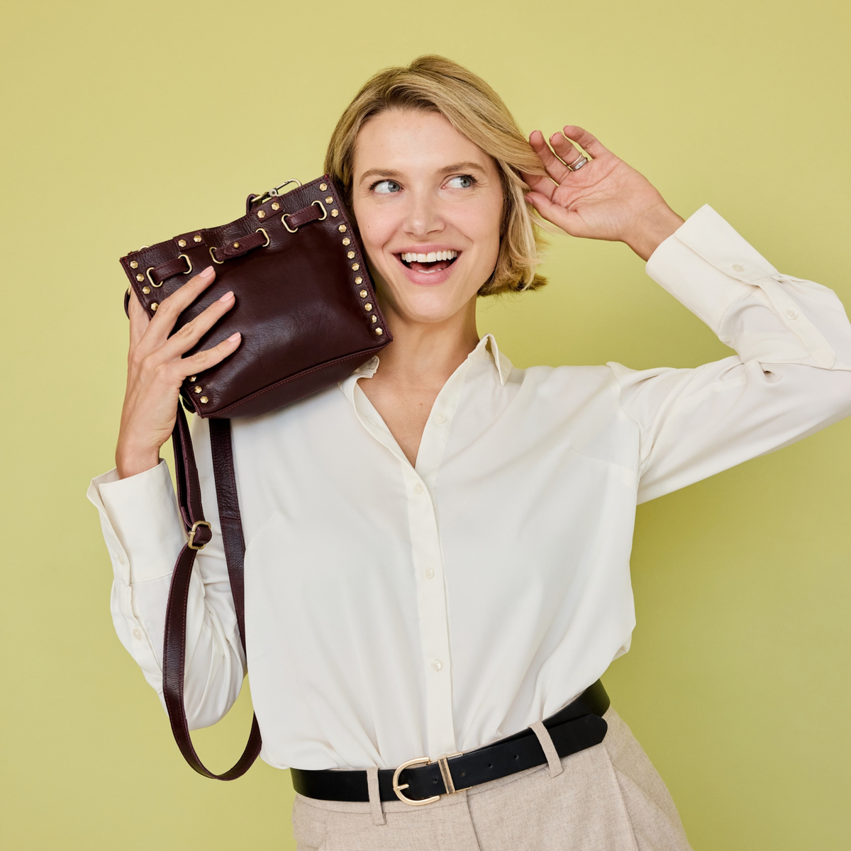 Malibu Milled Leather Crossbody Bag - Image 27