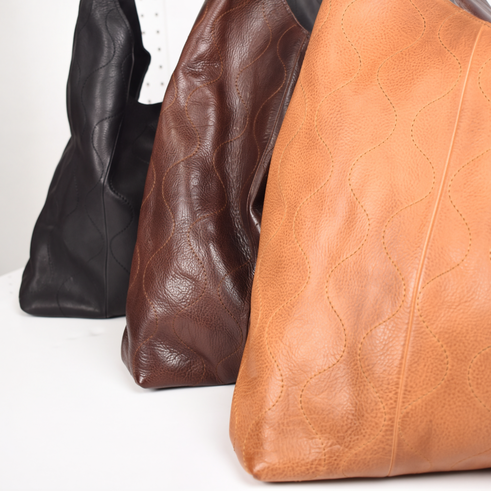 Lindsey Groovy Swirl Leather Tote Bag - Image 15