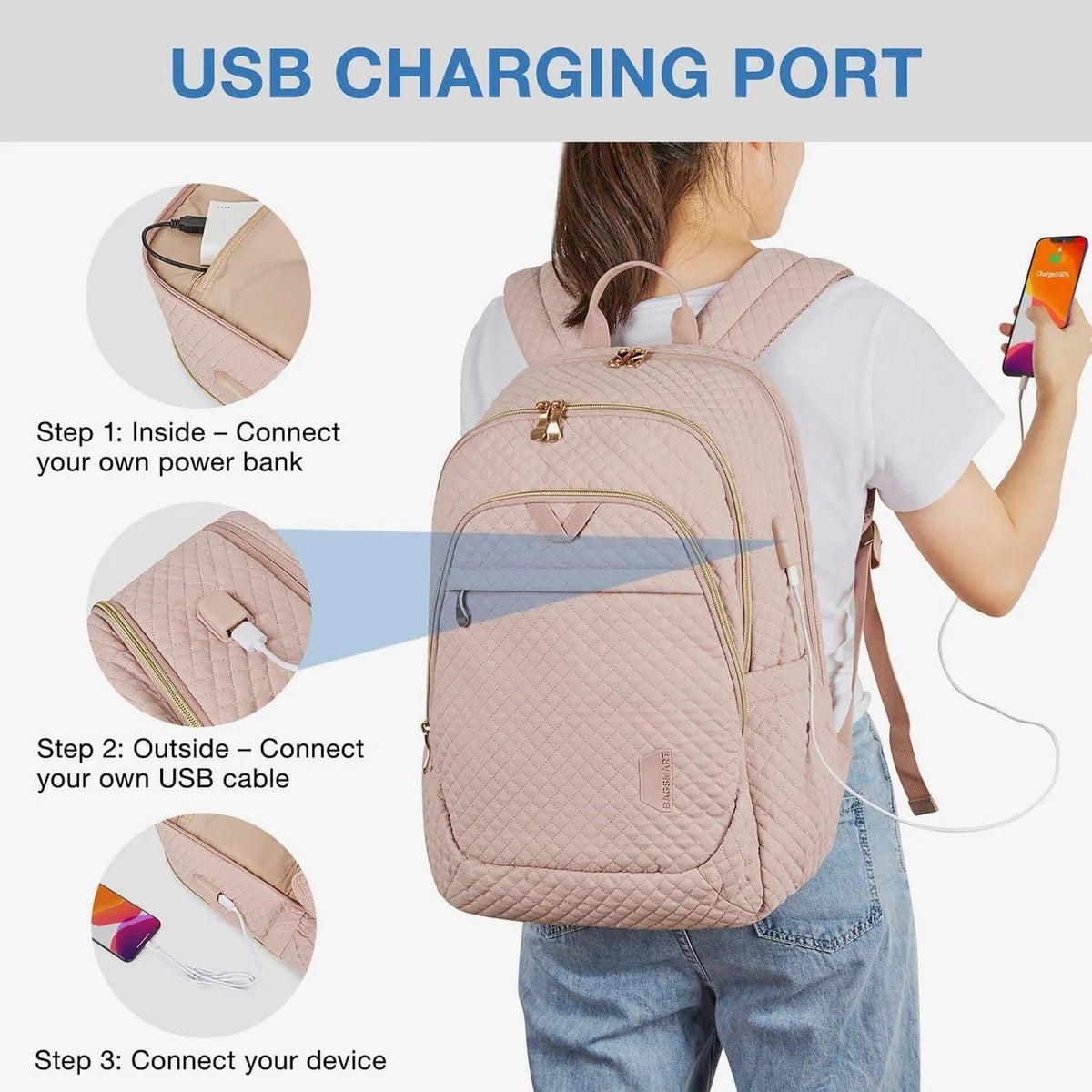 Bonchemin 15.6 inch Laptop Backpacks - Image 17
