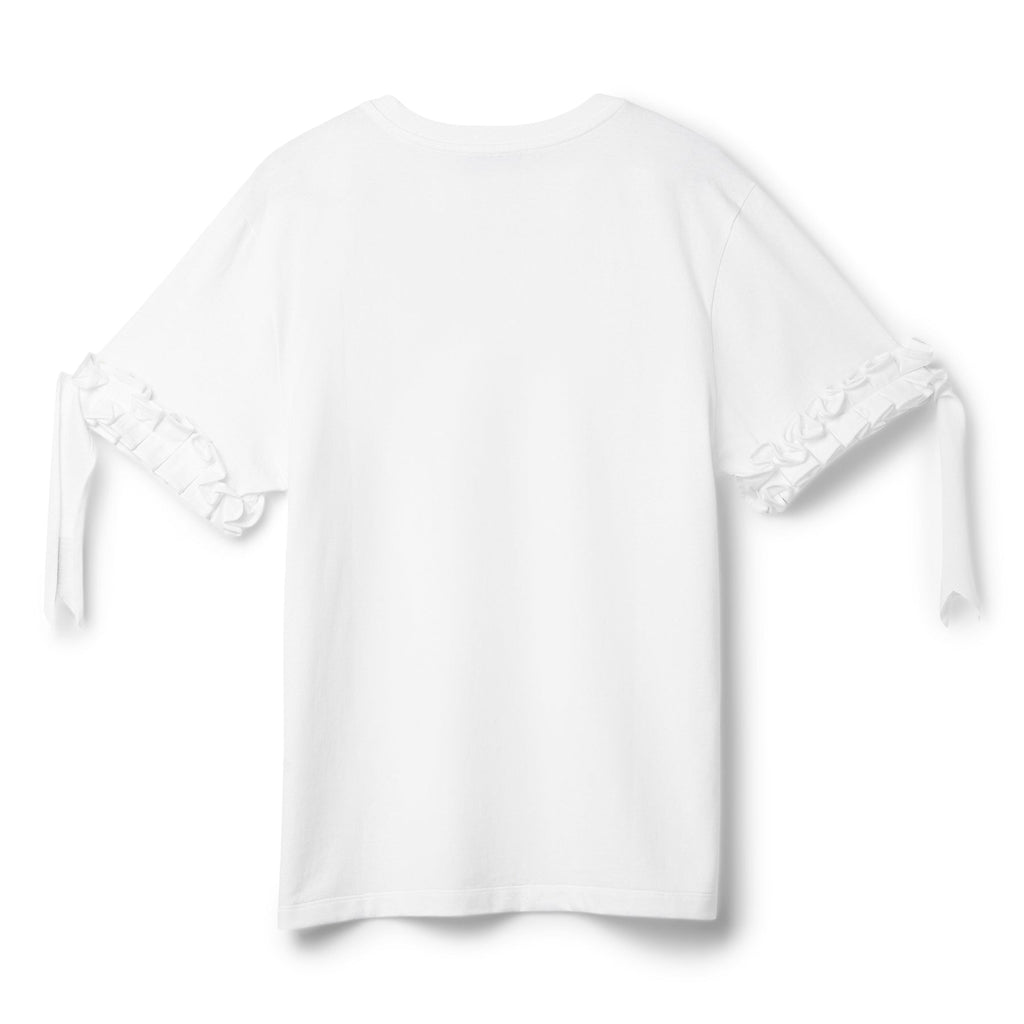COPERNI Ruffle Logo Boxy T-Shirt (White) - Image 2