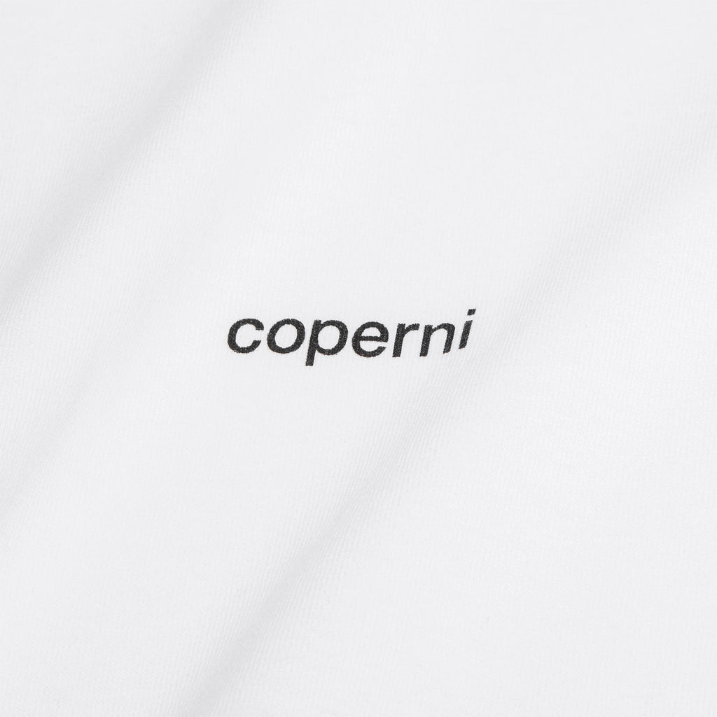 COPERNI Ruffle Logo Boxy T-Shirt (White) - Image 3