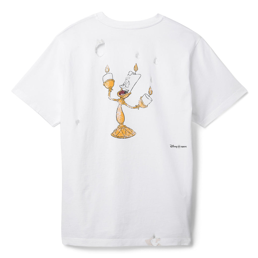 COPERNI x Disney Burned By You Before Boxy T-Shirt (White) - Image 2
