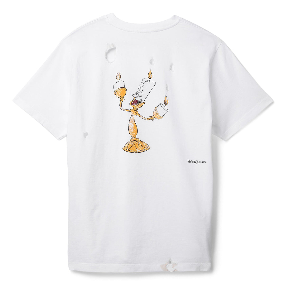COPERNI x Disney Burned By You Before Boxy T-Shirt (White) - Image 2