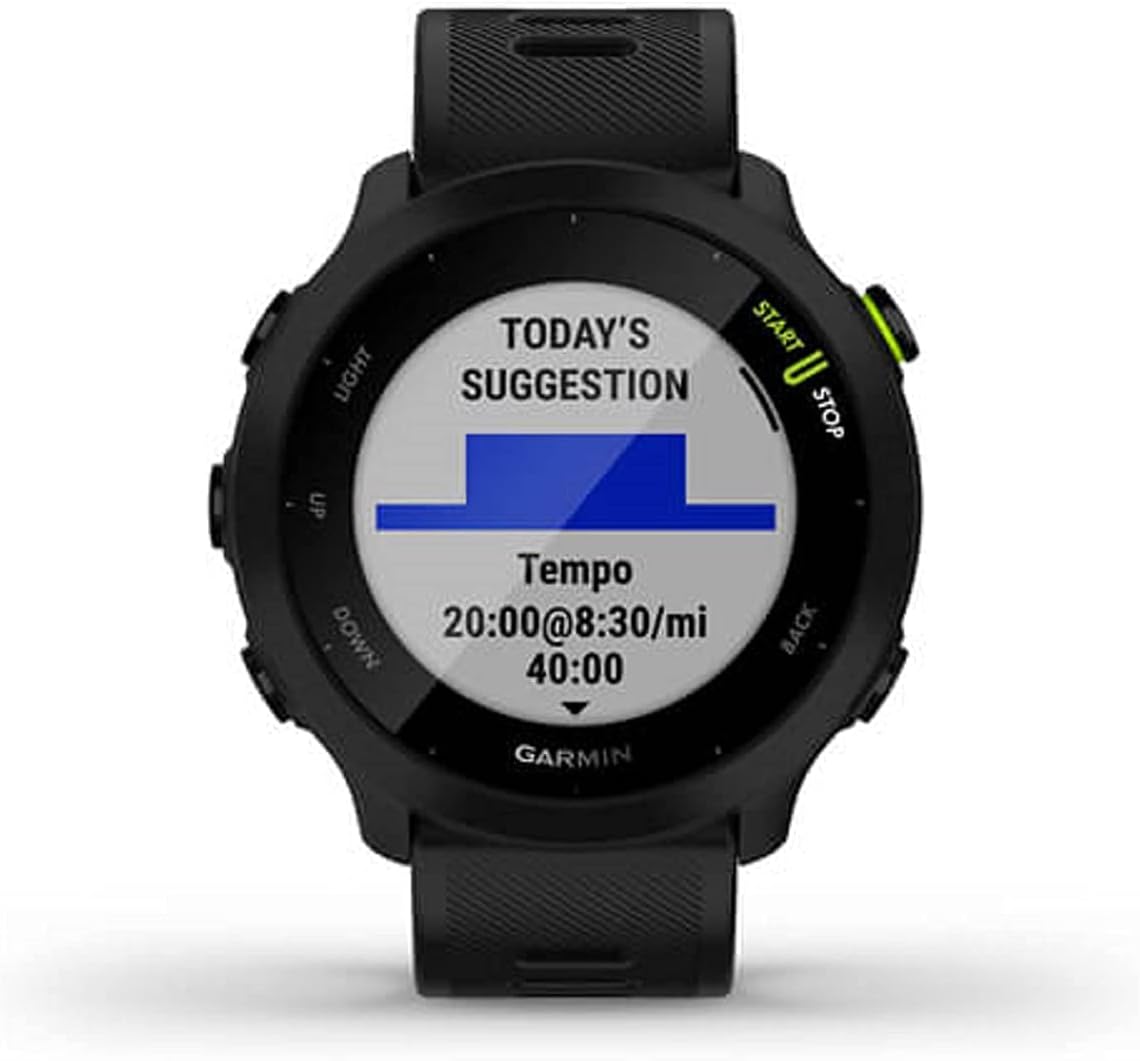 Garmin Forerunner 55 GPS Smartwatch 42mm - Black - 010-02562-00 - Image 2