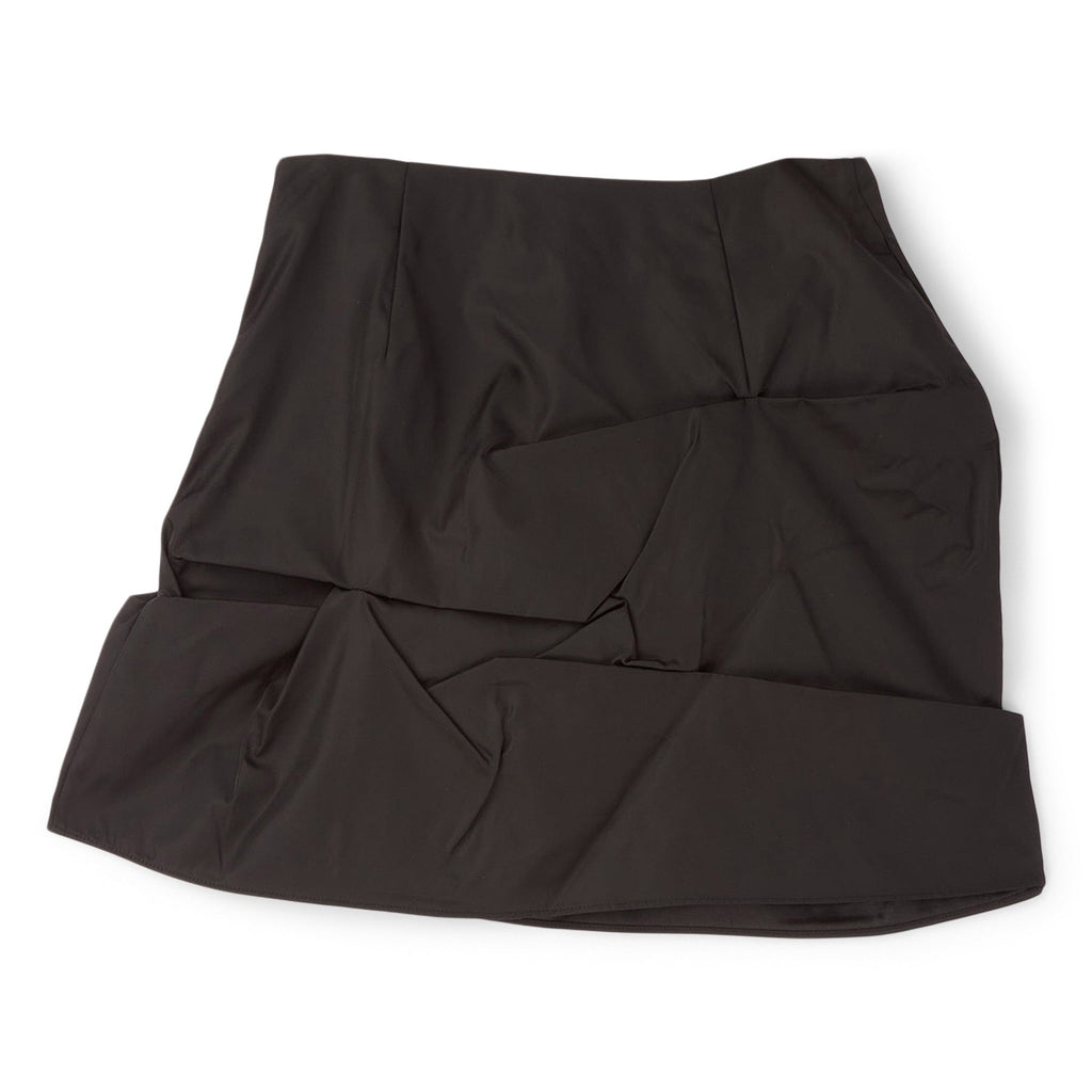 GANNI Duchesse Nylon Mini Skirt (Black) - Image 2