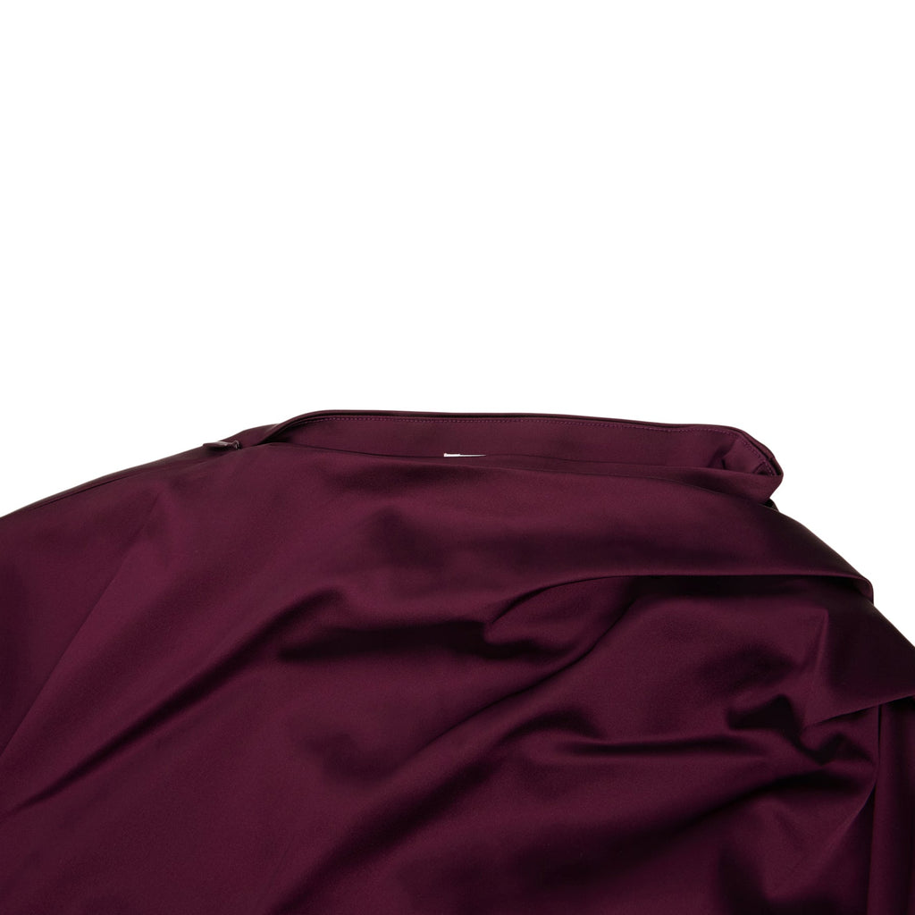 GANNI Satin Ruched Top (Mauve Wine) - Image 3
