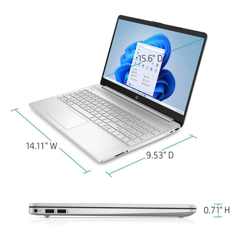 HP Laptop – 15.6" WXGA Touch – Intel Core i3‑1215U – 8 GB RAM – 256 GB SSD – Silver – 15‑dy5033dx - Image 5
