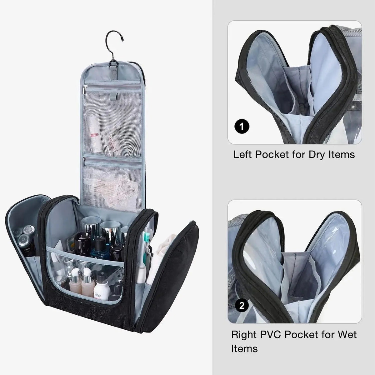 Atlas Travel Hanging Toiletry Bag - Image 16