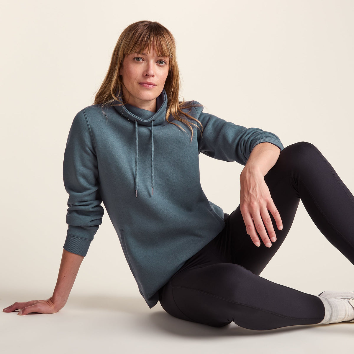 Abigail Womens Supersoft Funnel Neck Sweat - Graphite - Image 4