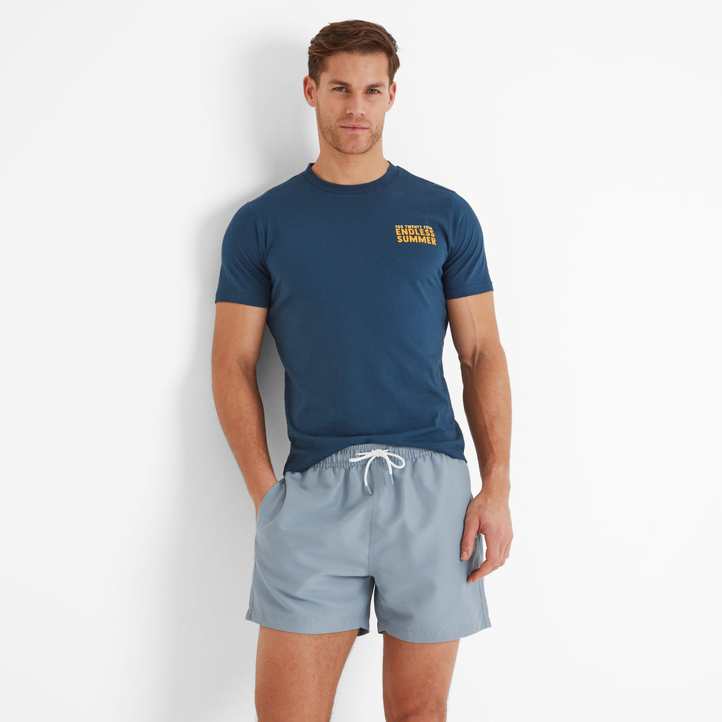 Adler Mens Swimshorts - Pale Blue - Image 9