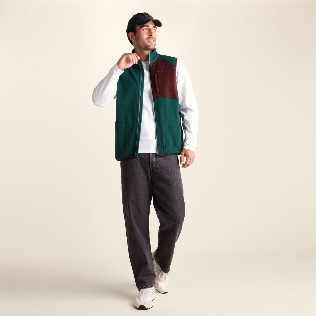 Ainsworth Mens Microfleece Gilet - Midnight Green - Image 2