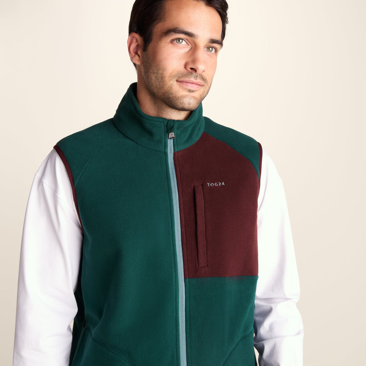 Ainsworth Mens Microfleece Gilet - Midnight Green - Image 5