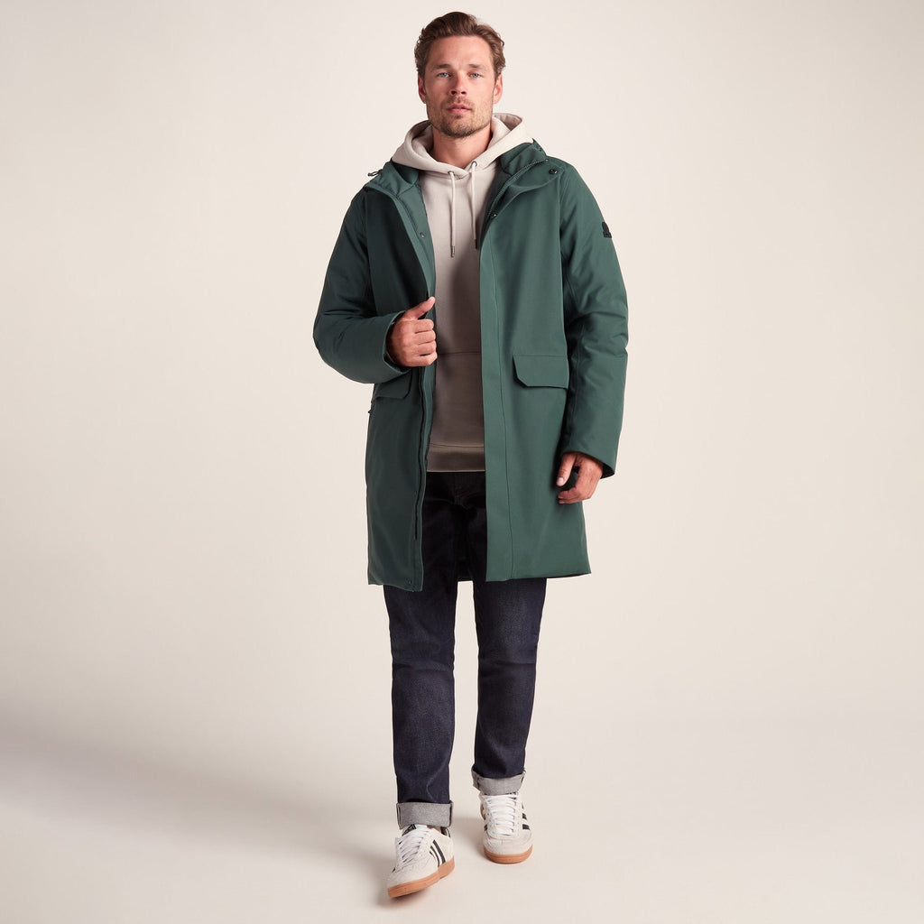 Aksel Mens Waterproof Insulated Parka - Racing Green