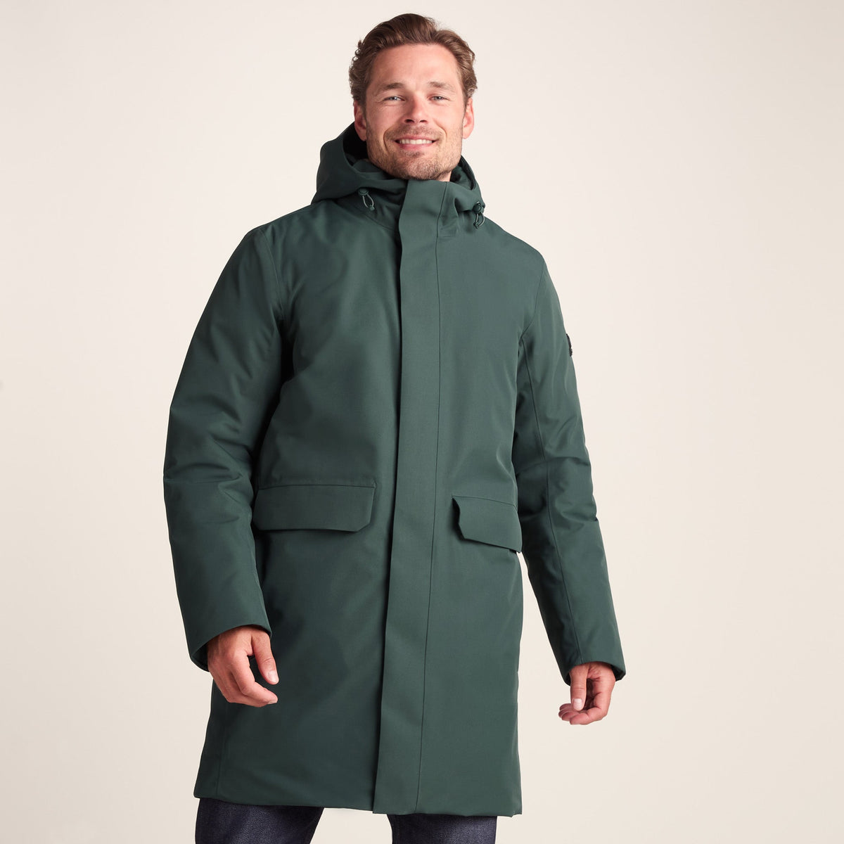 Aksel Mens Waterproof Insulated Parka - Racing Green - Image 2