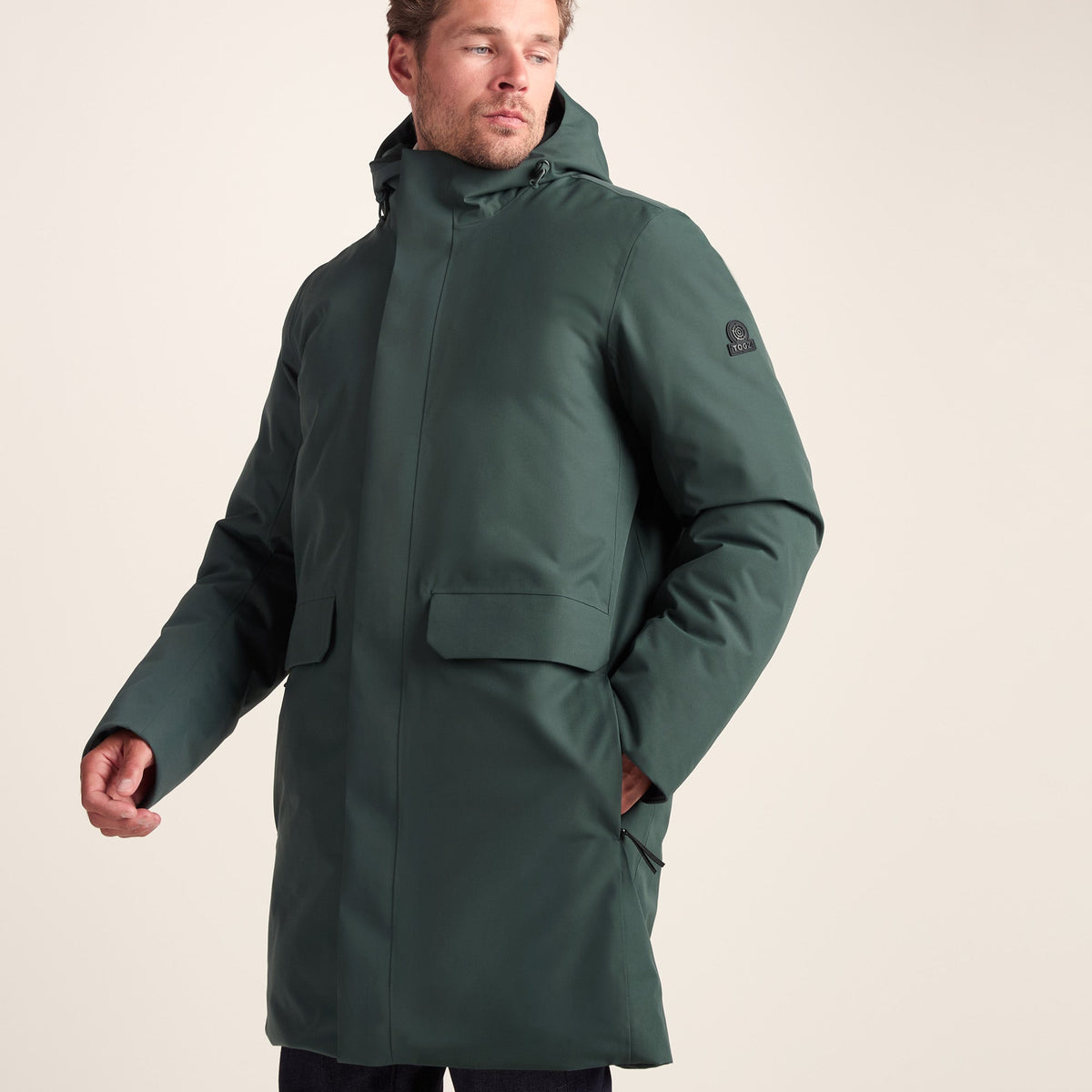 Aksel Mens Waterproof Insulated Parka - Racing Green - Image 5
