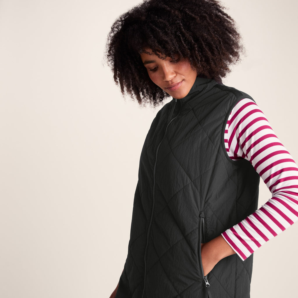 Anda Womens Shower Resistant Insulated Gilet - Black - Image 5