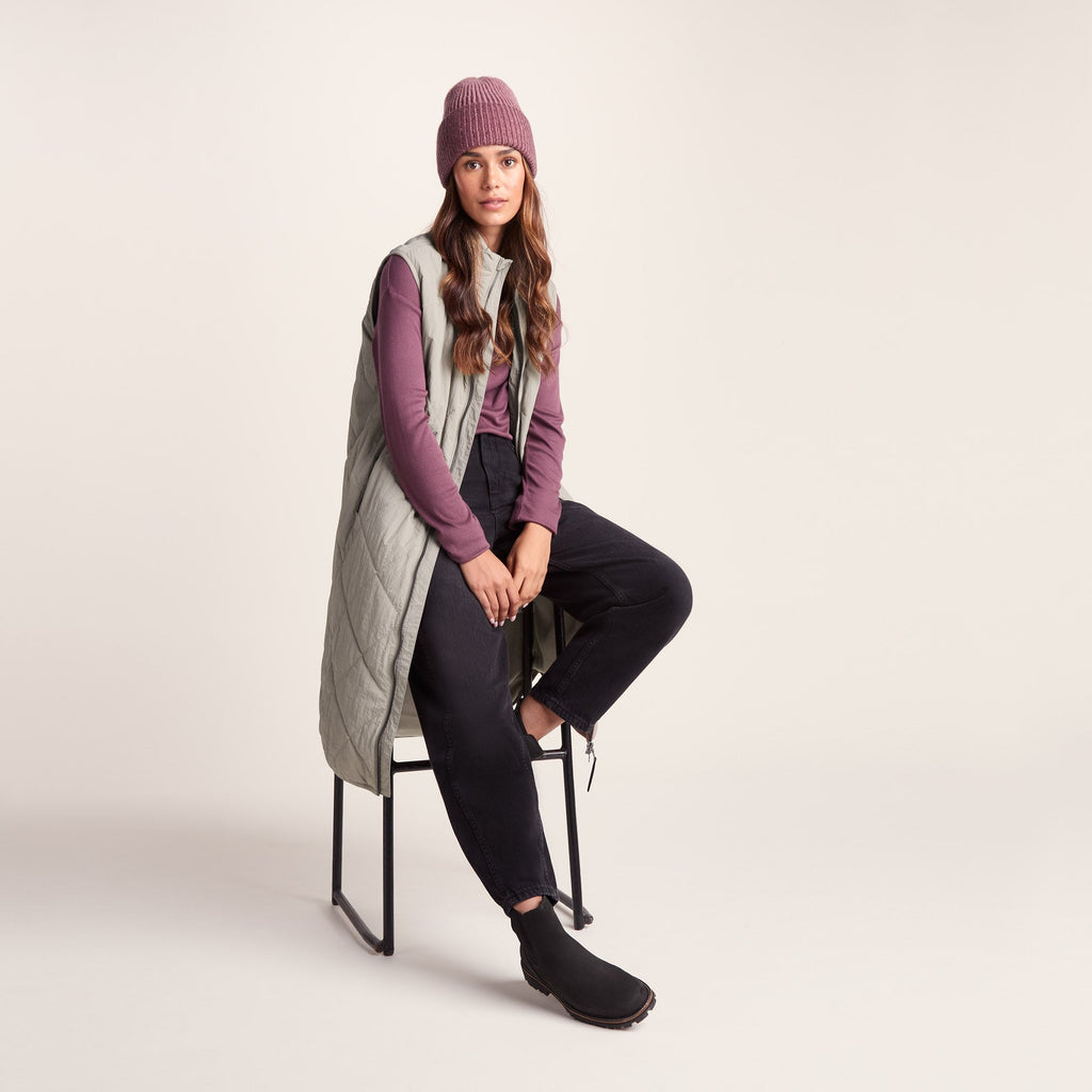 Anda Womens Shower Resistant Insulated Gilet - Dark Taupe - Image 5