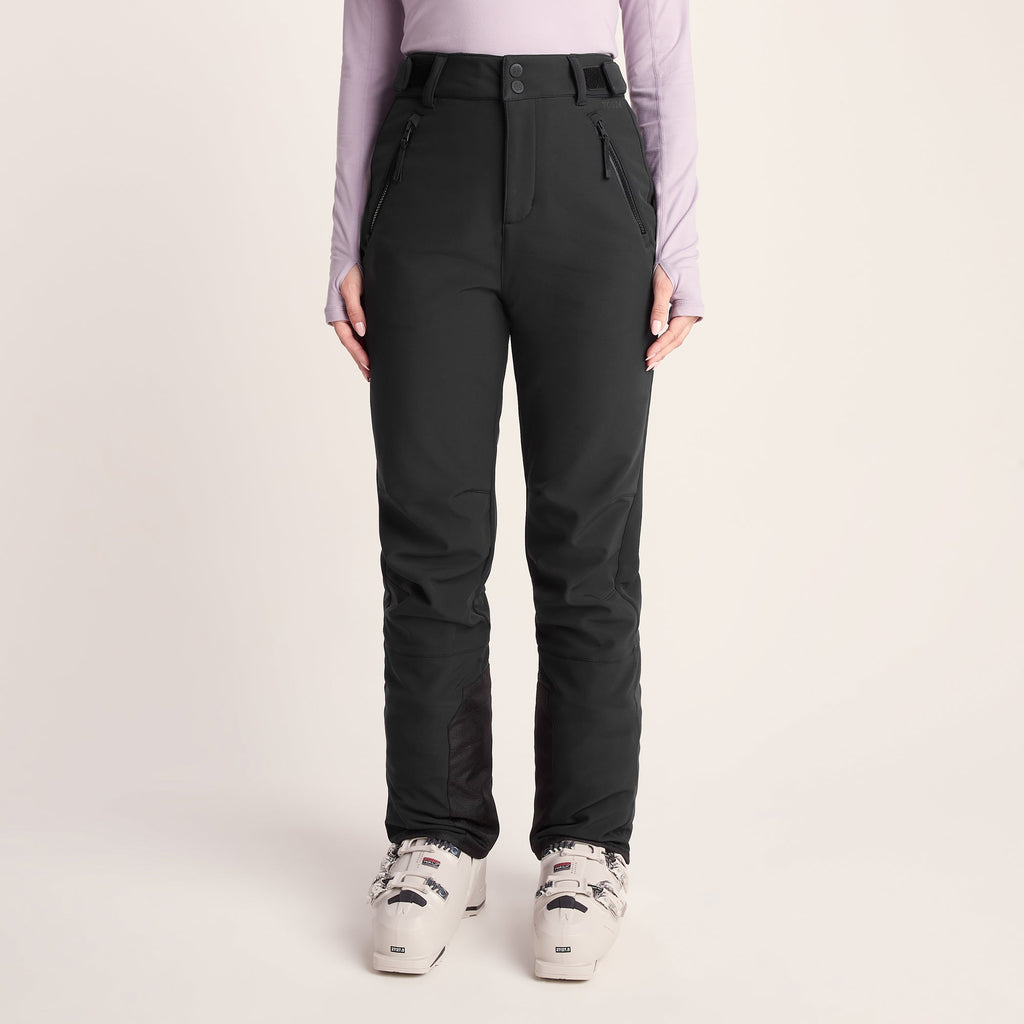 Annecy Womens Softshell Salopettes - Black - Image 2
