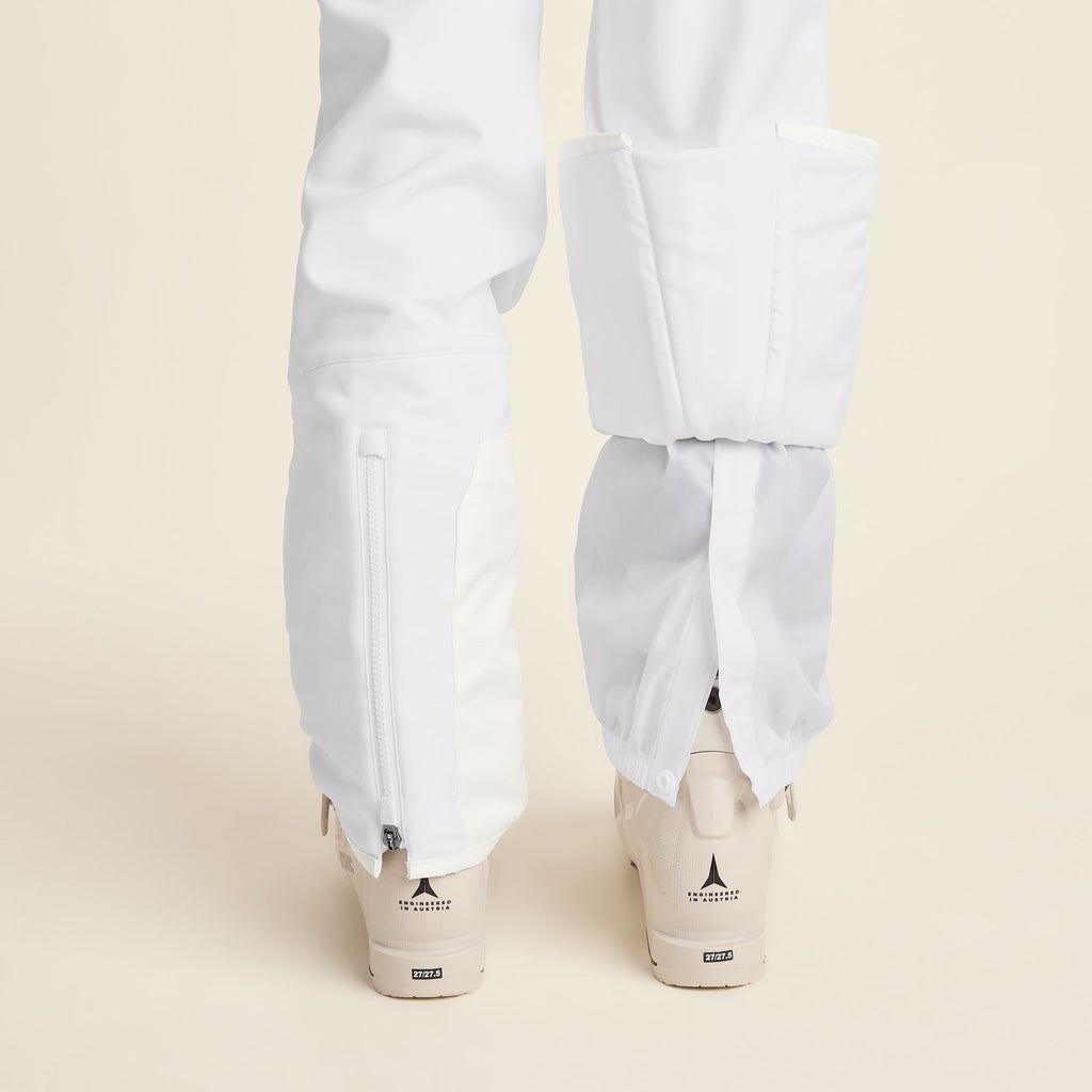 Annecy Womens Softshell Salopettes - Optic White - Image 10