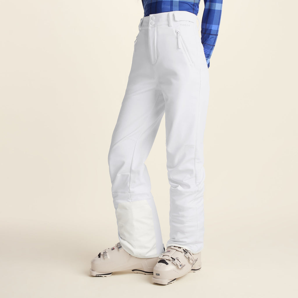 Annecy Womens Softshell Salopettes - Optic White - Image 4