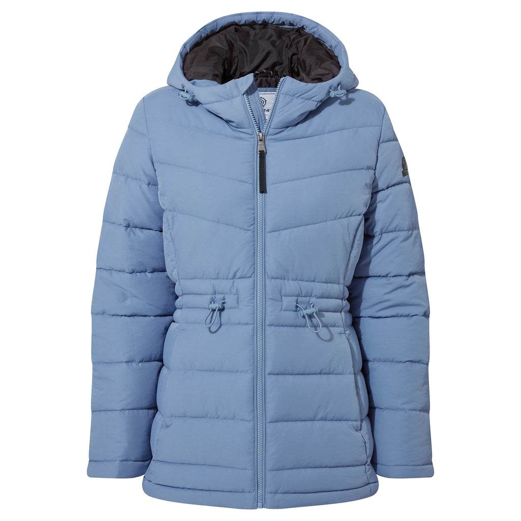 Anthorn Womens Padded Parka - Misty Blue - Image 10