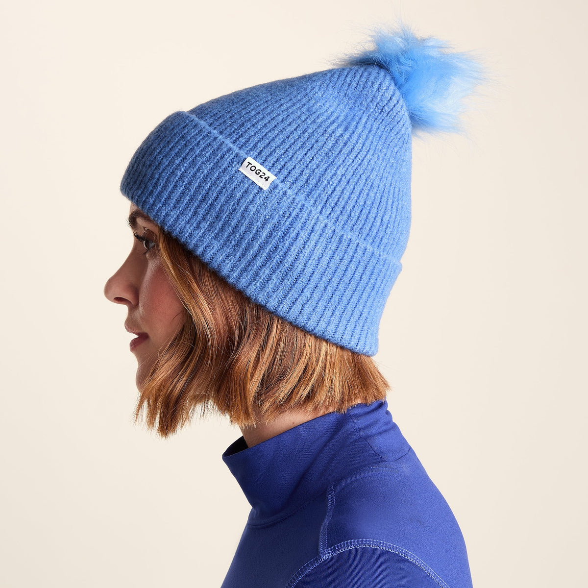 Anya Knit Hat - Light Sky Blue - Image 2
